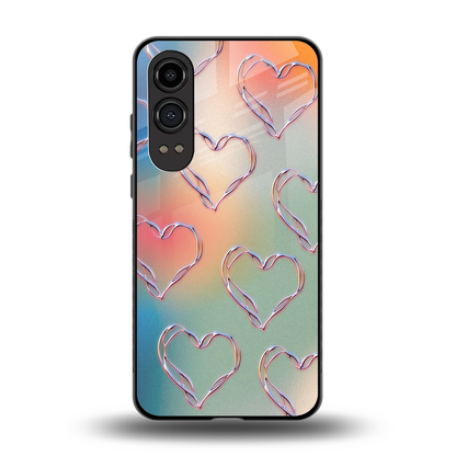 Hearts Euphoria back phone cover | glass case for oneplus nord ce 4 lite