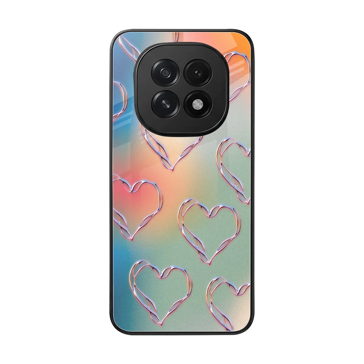 Hearts Euphoria back phone cover | glass case for oppo f29 5g