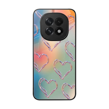 Hearts Euphoria back phone cover | glass case for oppo f29 5g