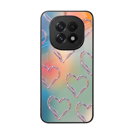 Hearts Euphoria back phone cover | glass case for oppo f29 5g