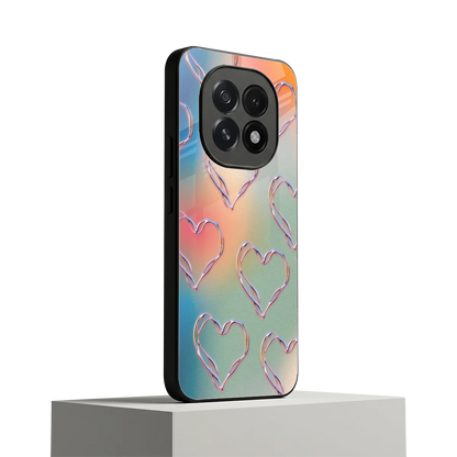 Hearts Euphoria oppo f29 5g mobile cover | shockproof glass phone case