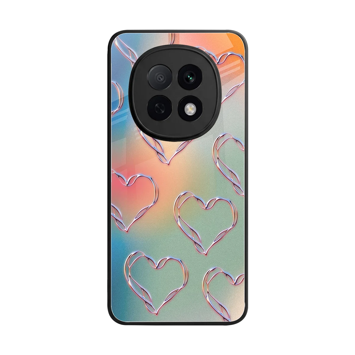 Hearts Euphoria back phone cover | glass case for oppo f29 pro 5g