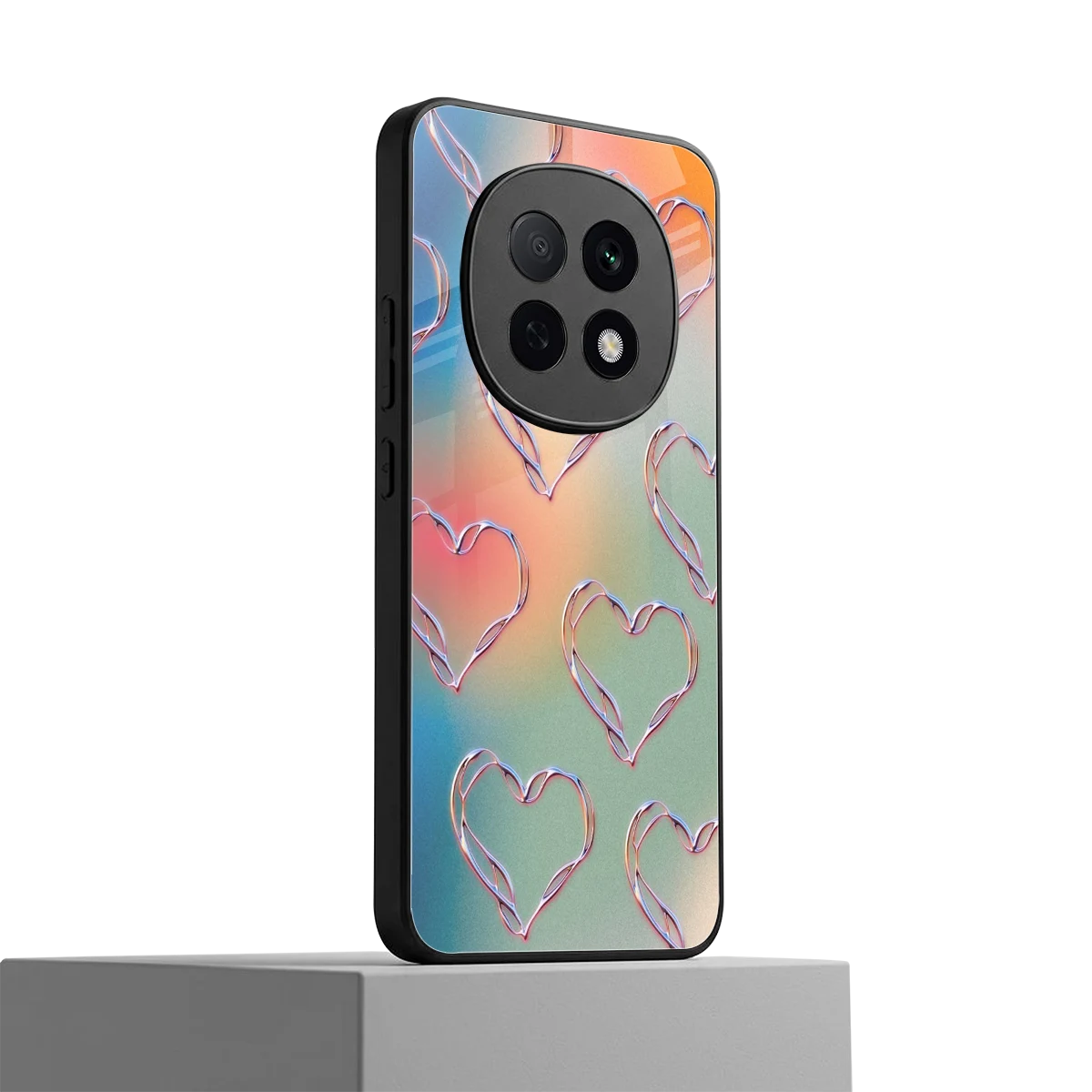Hearts Euphoria oppo f29 pro 5g mobile cover | shockproof glass phone case