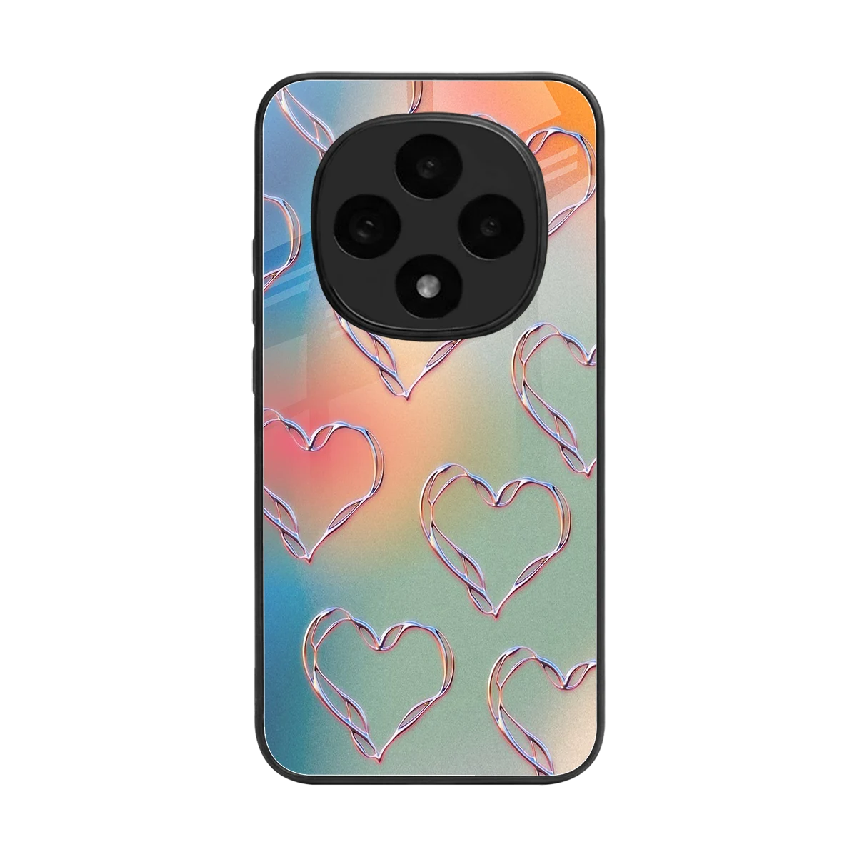 Hearts Euphoria back phone cover | glass case for oppo f31 pro 5g