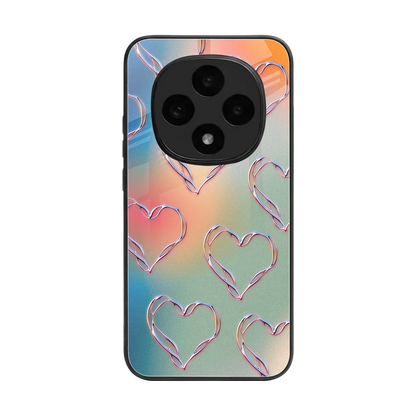 Hearts Euphoria back phone cover | glass case for oppo f31 pro 5g