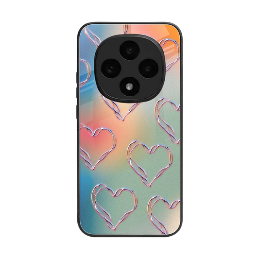 Hearts Euphoria back phone cover | glass case for oppo f31 pro 5g