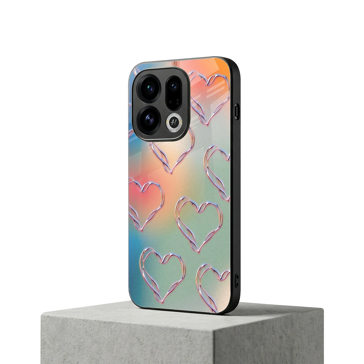 Hearts Euphoria oppo find x9 mobile cover | shockproof glass phone case