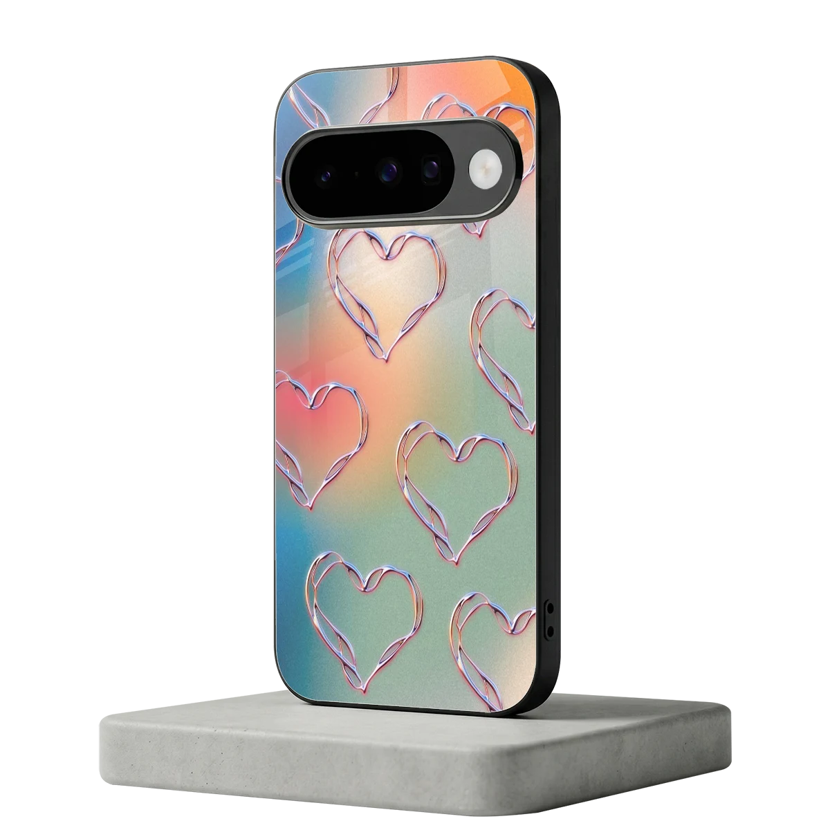 Hearts Euphoria google pixel 10 mobile cover | shockproof glass phone case
