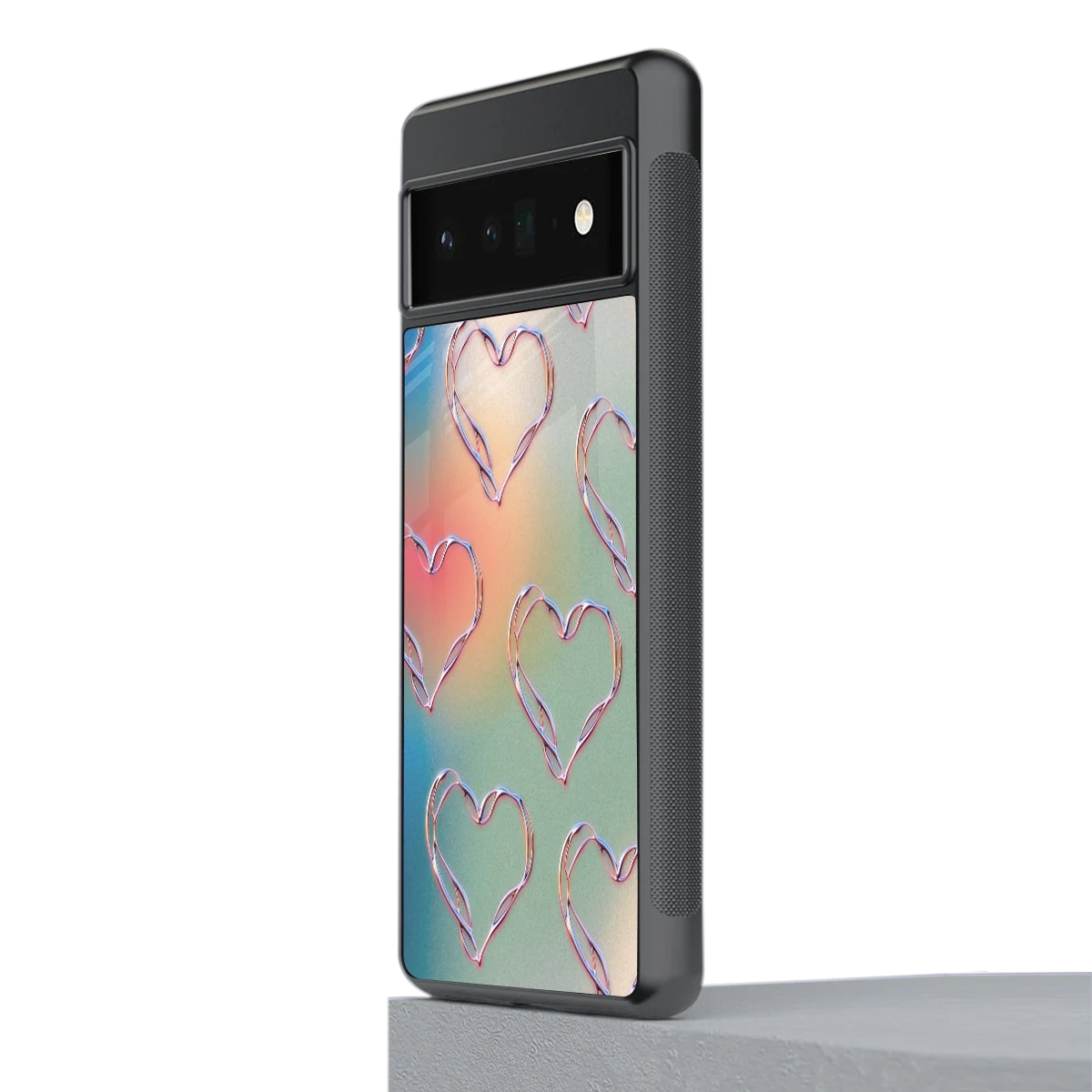Hearts Euphoria stylish phone case for google pixel 6 pro | glossy glass and slim fit