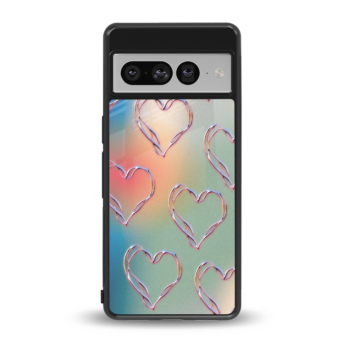 Hearts Euphoria back phone cover | glass case for google pixel 7 pro