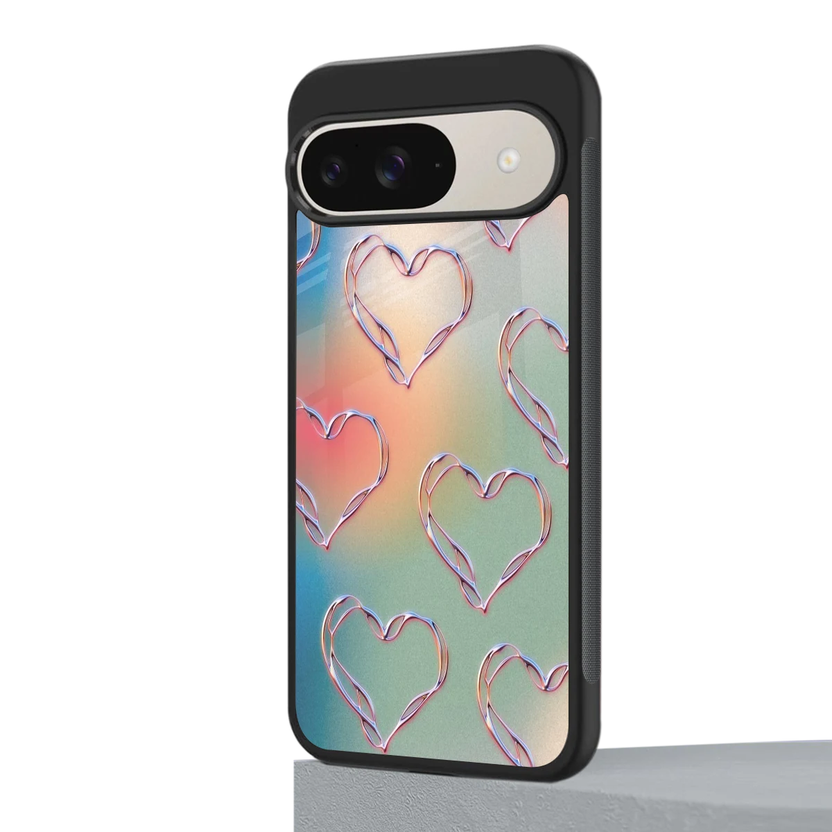 Hearts Euphoria google pixel 9 mobile cover | shockproof glass phone case