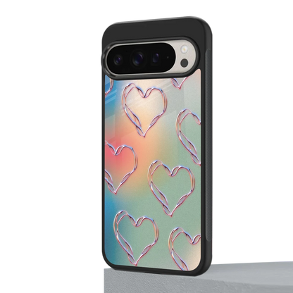 Hearts Euphoria google pixel 9 pro mobile cover | shockproof glass phone case