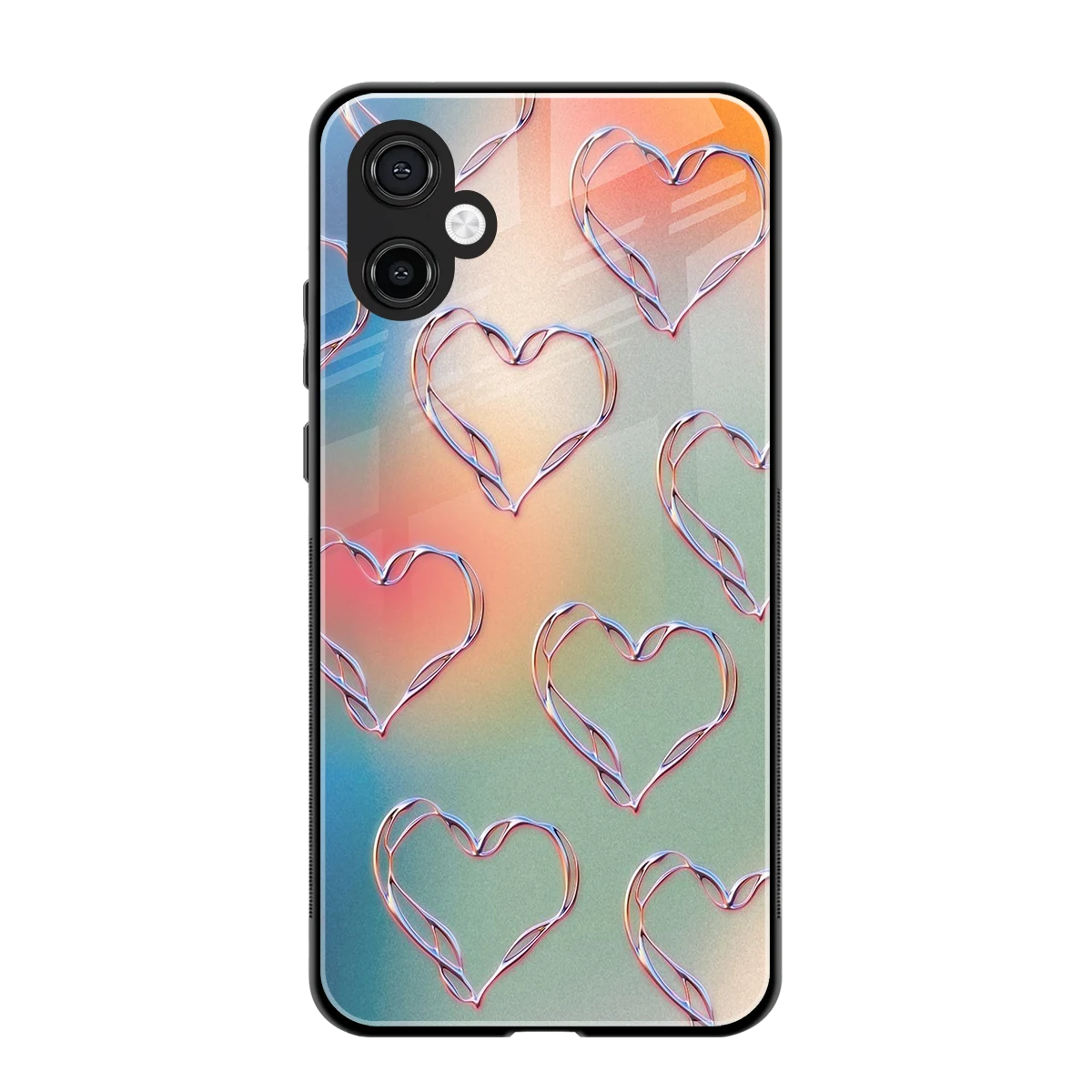 Hearts Euphoria back phone cover | glass case for samsung galaxy a06 5g