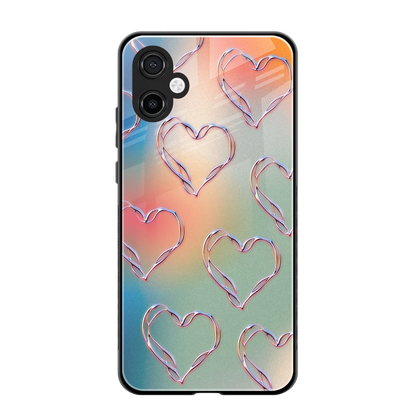 Hearts Euphoria back phone cover | glass case for samsung galaxy a06 5g