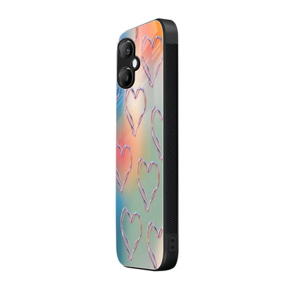Hearts Euphoria samsung galaxy a06 5g mobile cover | shockproof glass phone case