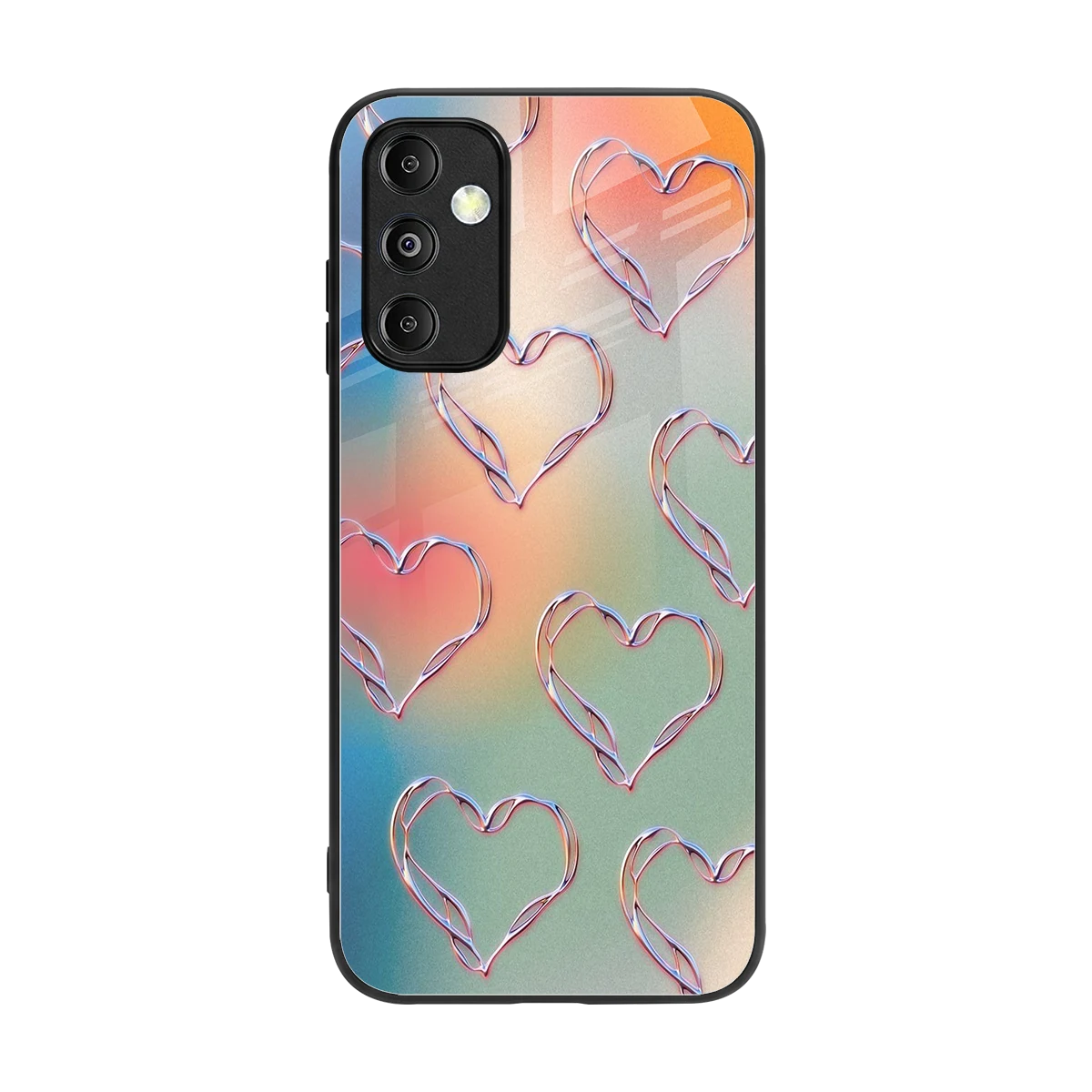 Hearts Euphoria back phone cover | glass case for samsung galaxy m14 5g