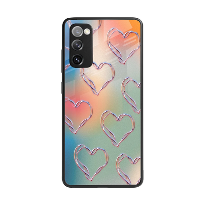 Hearts Euphoria back phone cover | glass case for samsung galaxy s20 fe