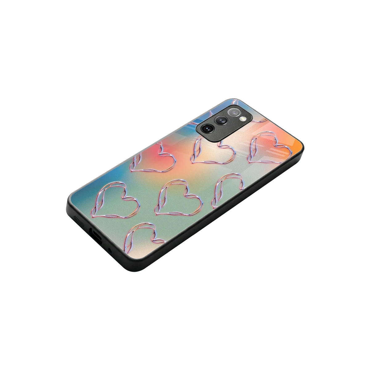 Hearts Euphoria stylish phone case for samsung galaxy s20 fe | glossy glass and slim fit