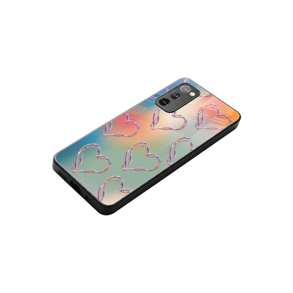 Hearts Euphoria stylish phone case for samsung galaxy s20 fe | glossy glass and slim fit