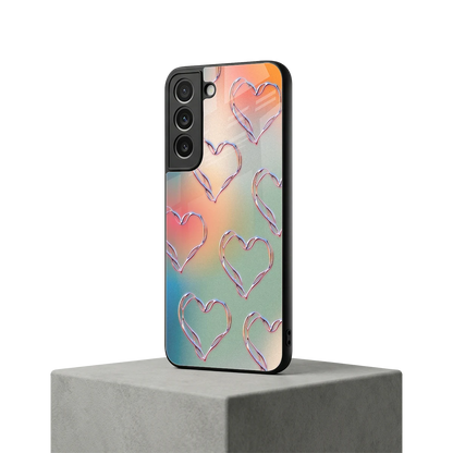Hearts Euphoria samsung galaxy s22 mobile cover | shockproof glass phone case