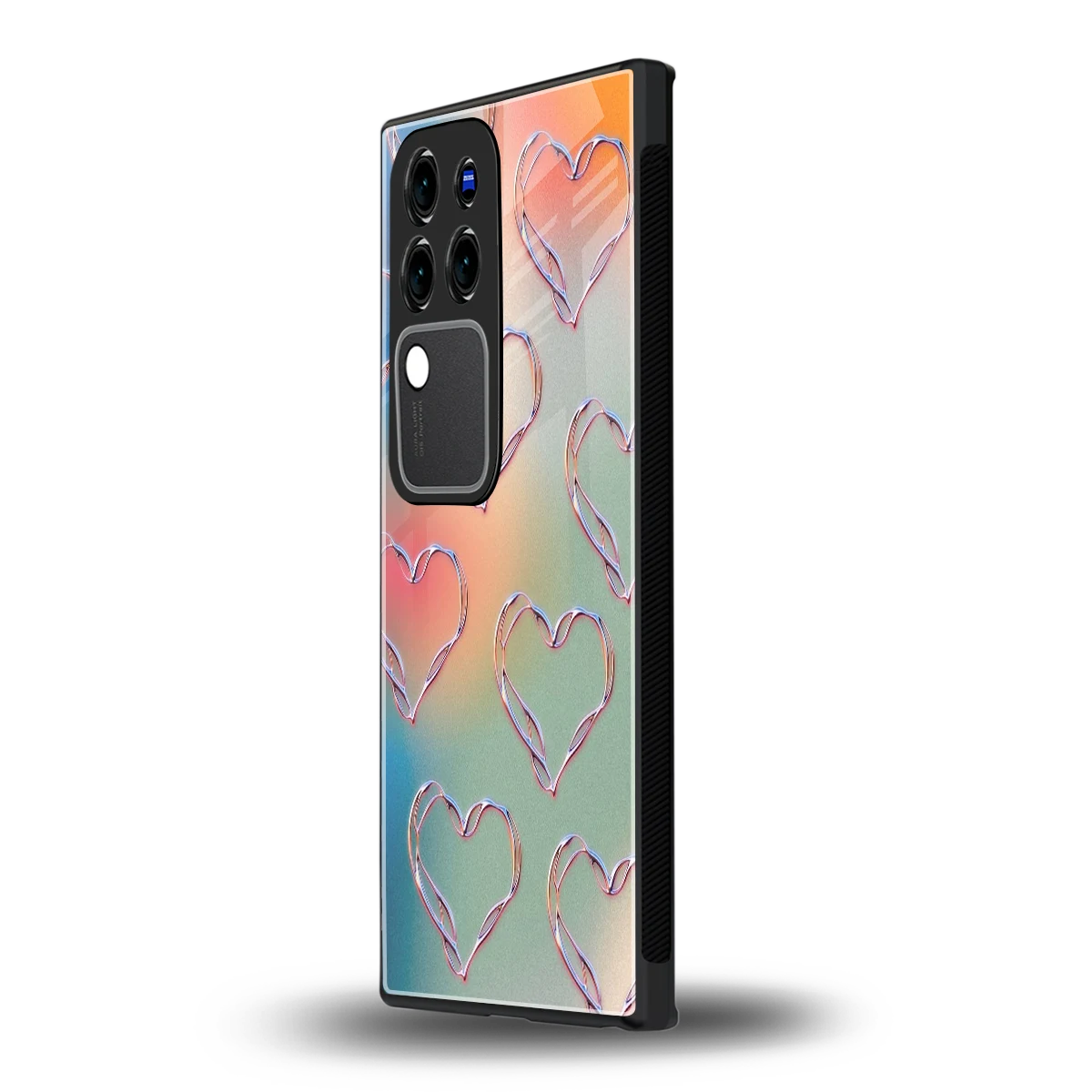 Hearts Euphoriavivo v30 pro mobile cover | shockproof glass phone case