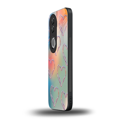 Hearts Euphoria vivo v50 mobile cover | shockproof glass phone case