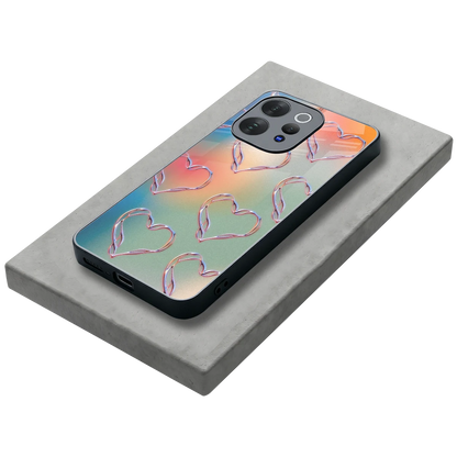 Hearts Euphoria stylish phone case for vivo v70 elite | glossy glass and slim fit