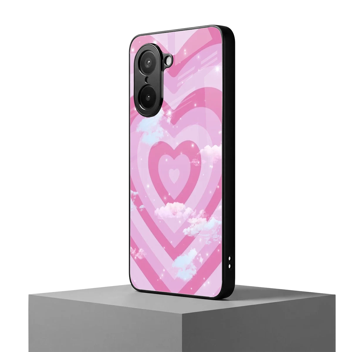 Hearts X Clouds oneplus nord ce5 5g mobile cover | shockproof glass phone case