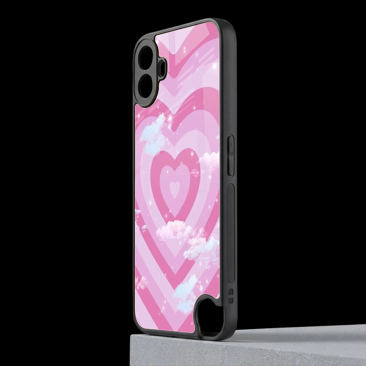 Hearts X Clouds cmf nothing phone 1 mobile cover | shockproof glass phone case