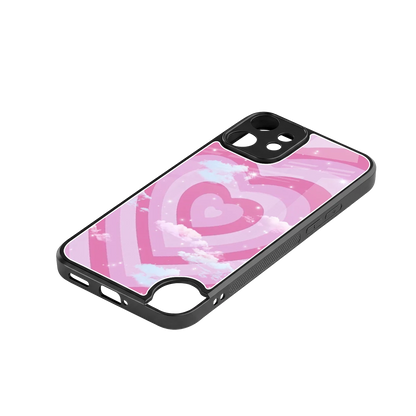 Hearts X Clouds stylish phone case for cmf nothing phone 2 pro | glossy glass and slim fit