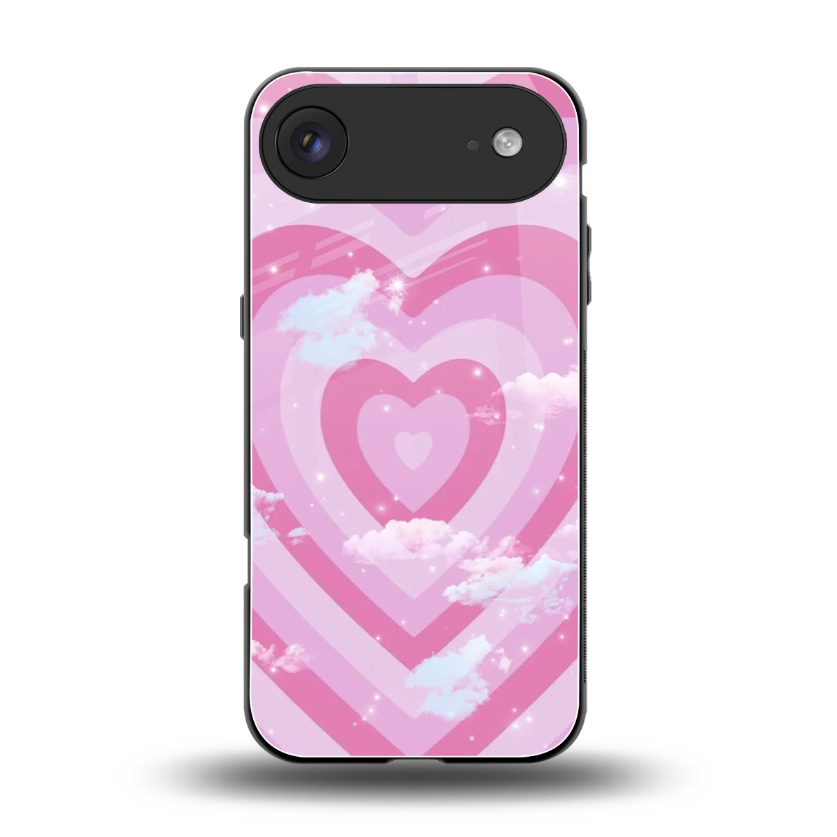 Hearts X Clouds back phone cover | glass case for iphone air