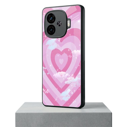 Hearts X Clouds iqoo neo 10r 5g mobile cover | shockproof glass phone case
