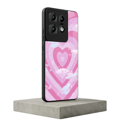 Hearts X Clouds motorola edge 50 pro mobile cover | shockproof glass phone case