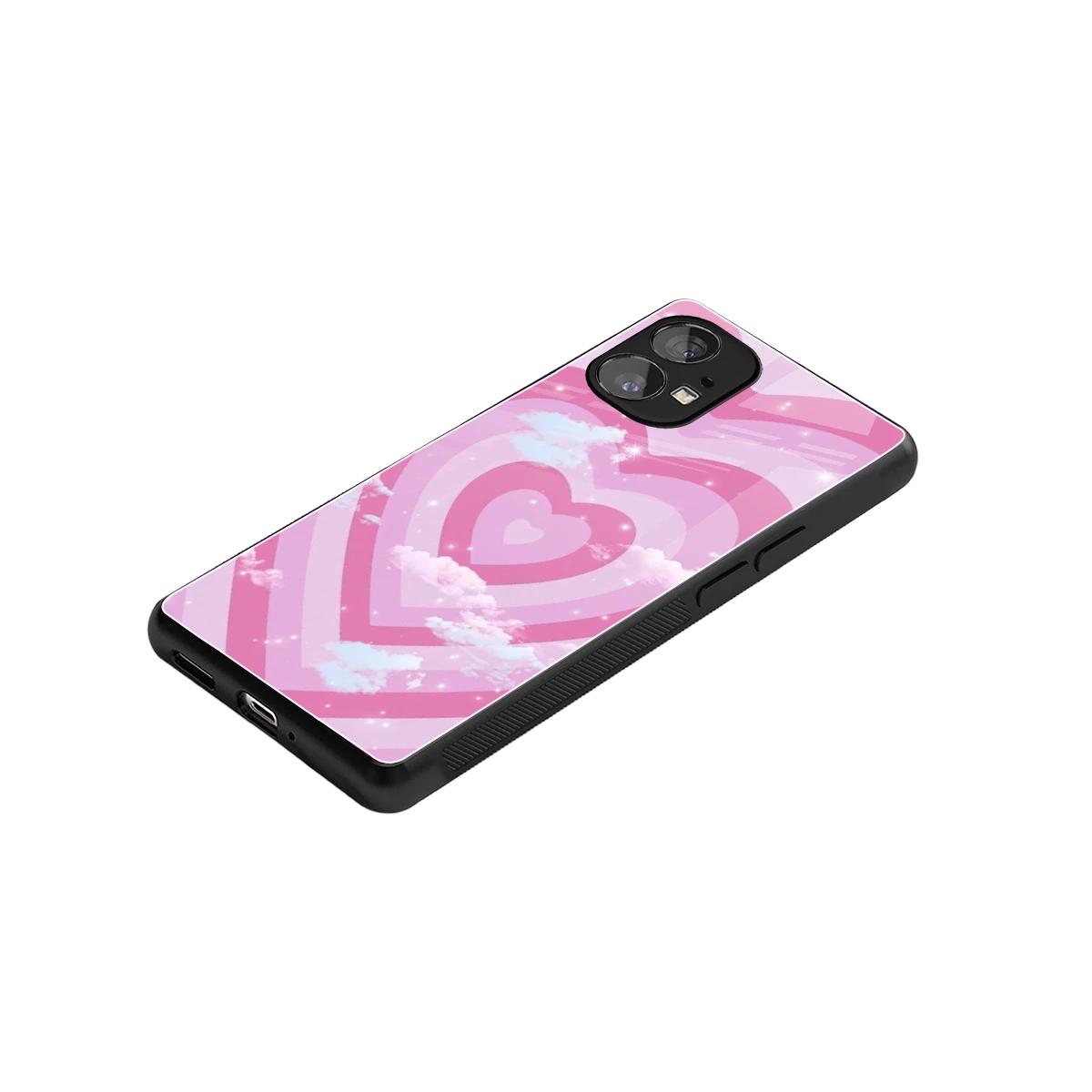 Hearts X Clouds stylish phone case for nothing phone 1 | glossy glass and slim fit