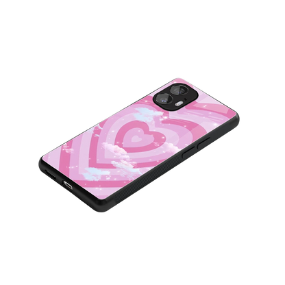 Hearts X Clouds stylish phone case for nothing phone 2 | glossy glass and slim fit