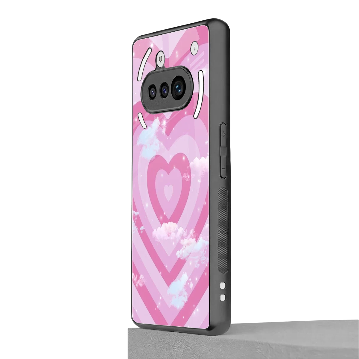 Hearts X Clouds nothing phone 3a mobile cover | shockproof glass phone case