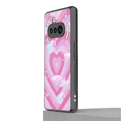 Hearts X Clouds nothing phone 3a mobile cover | shockproof glass phone case