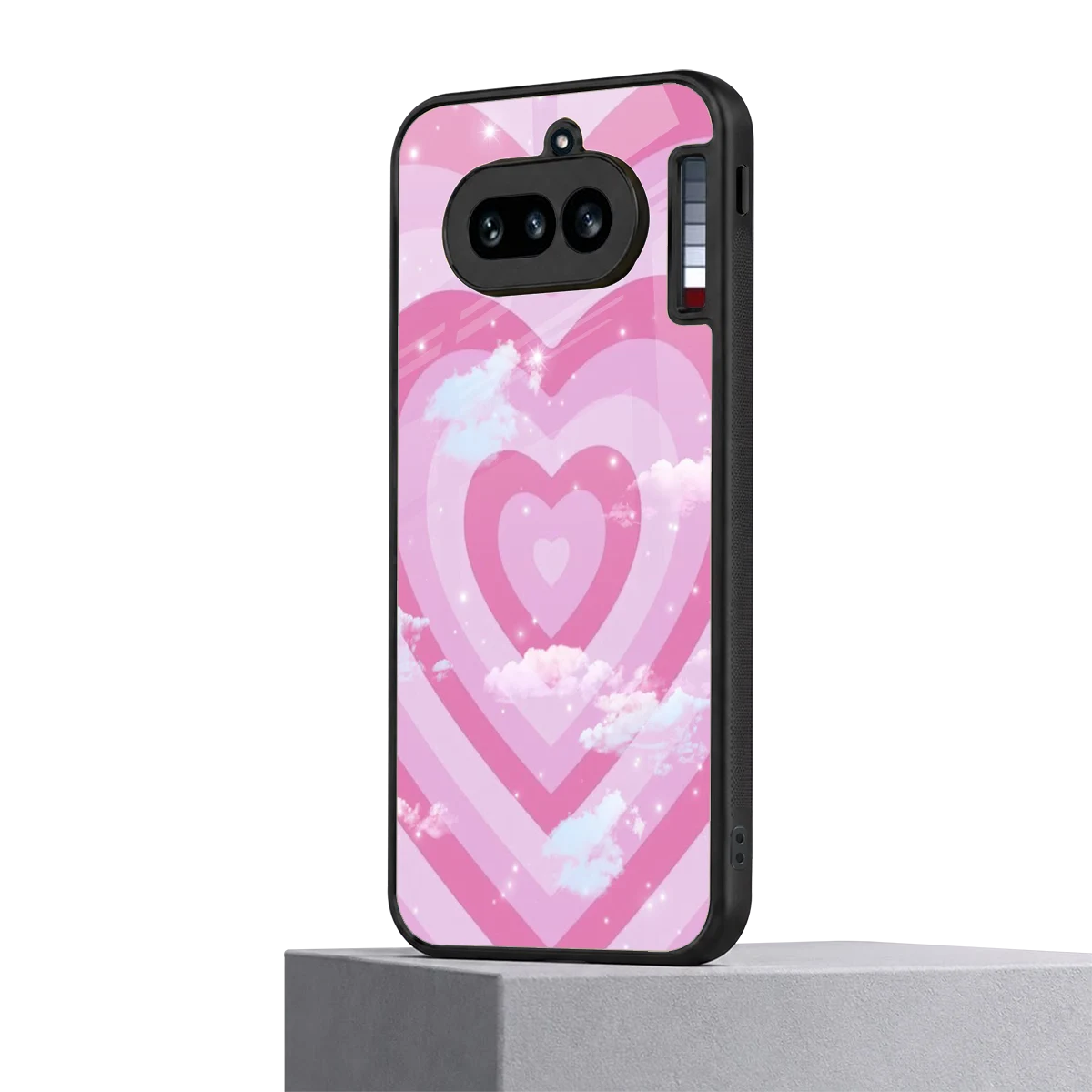 Hearts X Clouds nothing phone 4a mobile cover | shockproof glass phone case