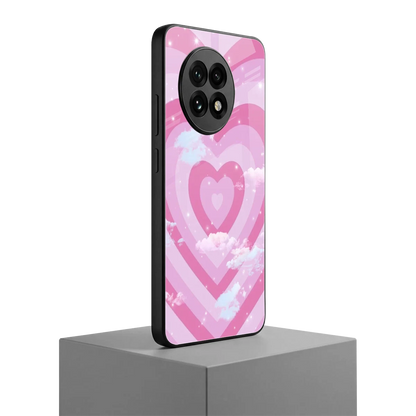 Hearts X Clouds oneplus 13r mobile cover | shockproof glass phone case