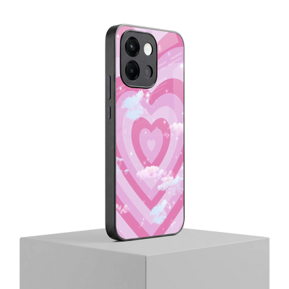 Hearts X Clouds oneplus 13s mobile cover | shockproof glass phone case
