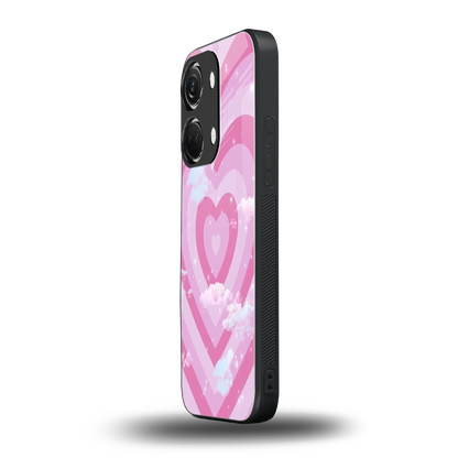 Hearts X Clouds oneplus nord 3 mobile cover | shockproof glass phone case