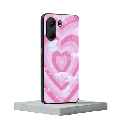 Hearts X Clouds oppo a5x 5g mobile cover | shockproof glass phone case