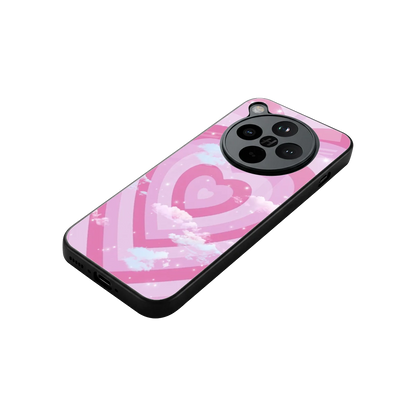 Hearts X Clouds stylish phone case for oppo find x8 | glossy glass and slim fit