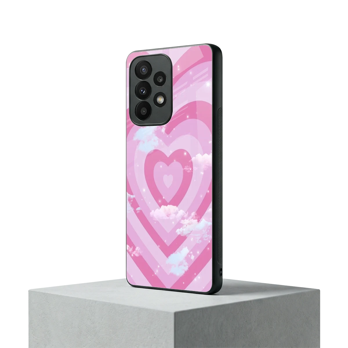Hearts X Clouds samsung galaxy a23 mobile cover | shockproof glass phone case