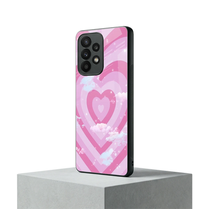 Hearts X Clouds samsung galaxy a23 mobile cover | shockproof glass phone case