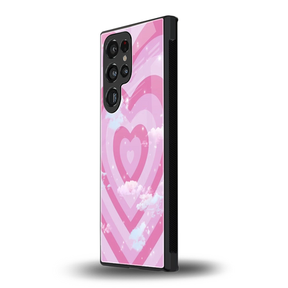 Hearts X Clouds samsung galaxy s24 ultra mobile cover | shockproof glass phone case
