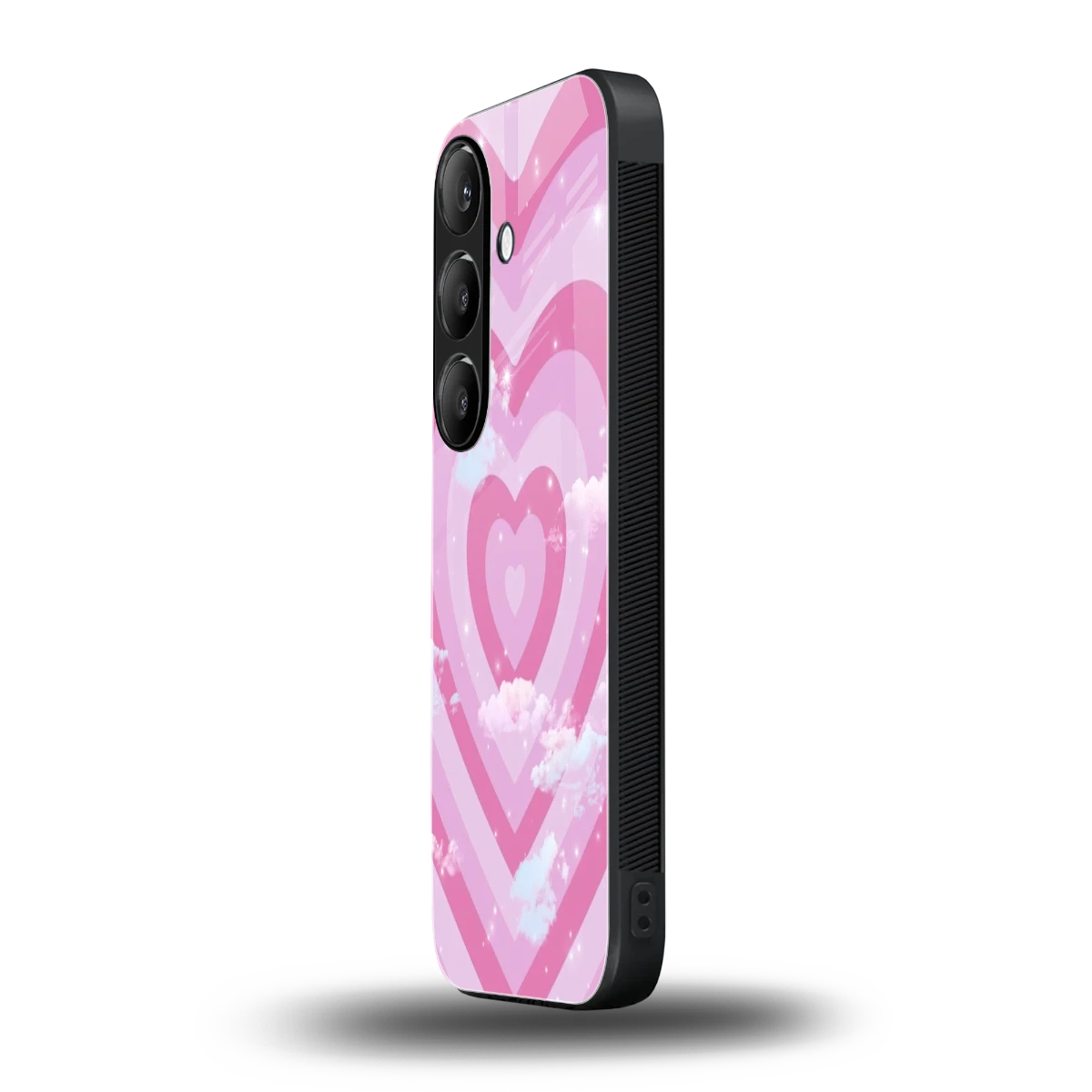 Hearts X Clouds samsung galaxy s26 mobile cover | shockproof glass phone case