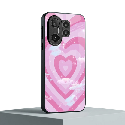 Hearts X Clouds vivo x200 fe mobile cover | shockproof glass phone case