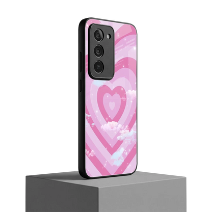Hearts X Clouds redmi 15 5g mobile cover | shockproof glass phone case