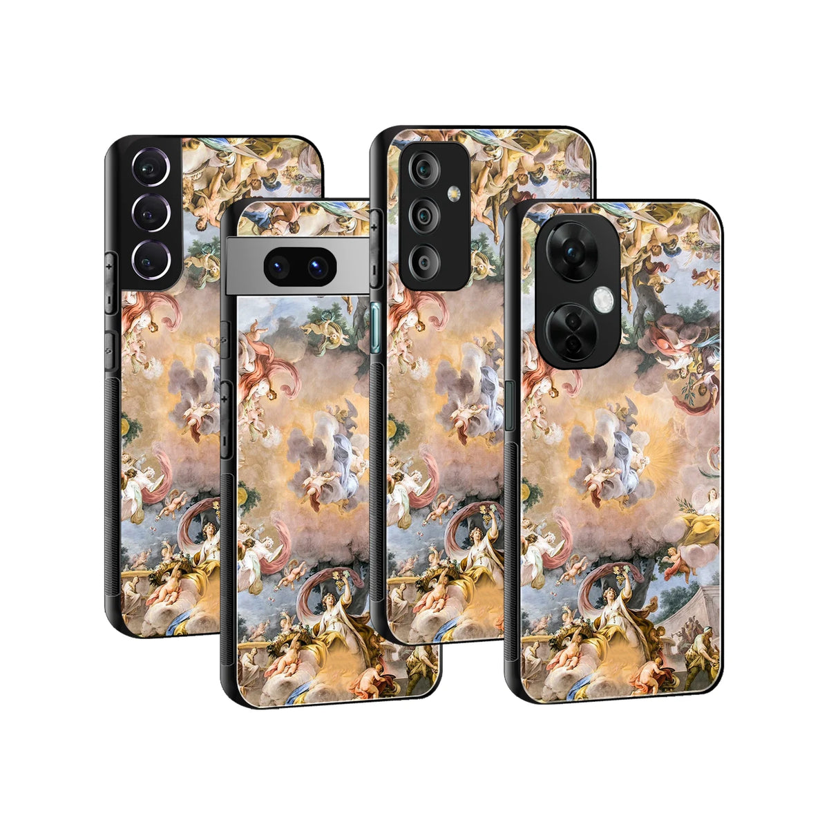 Stylish Glass Back Case for All Smartphones iPhone, Samsung, OnePlus, Pixel, Redmi, Oppo, Vivo, Motorola